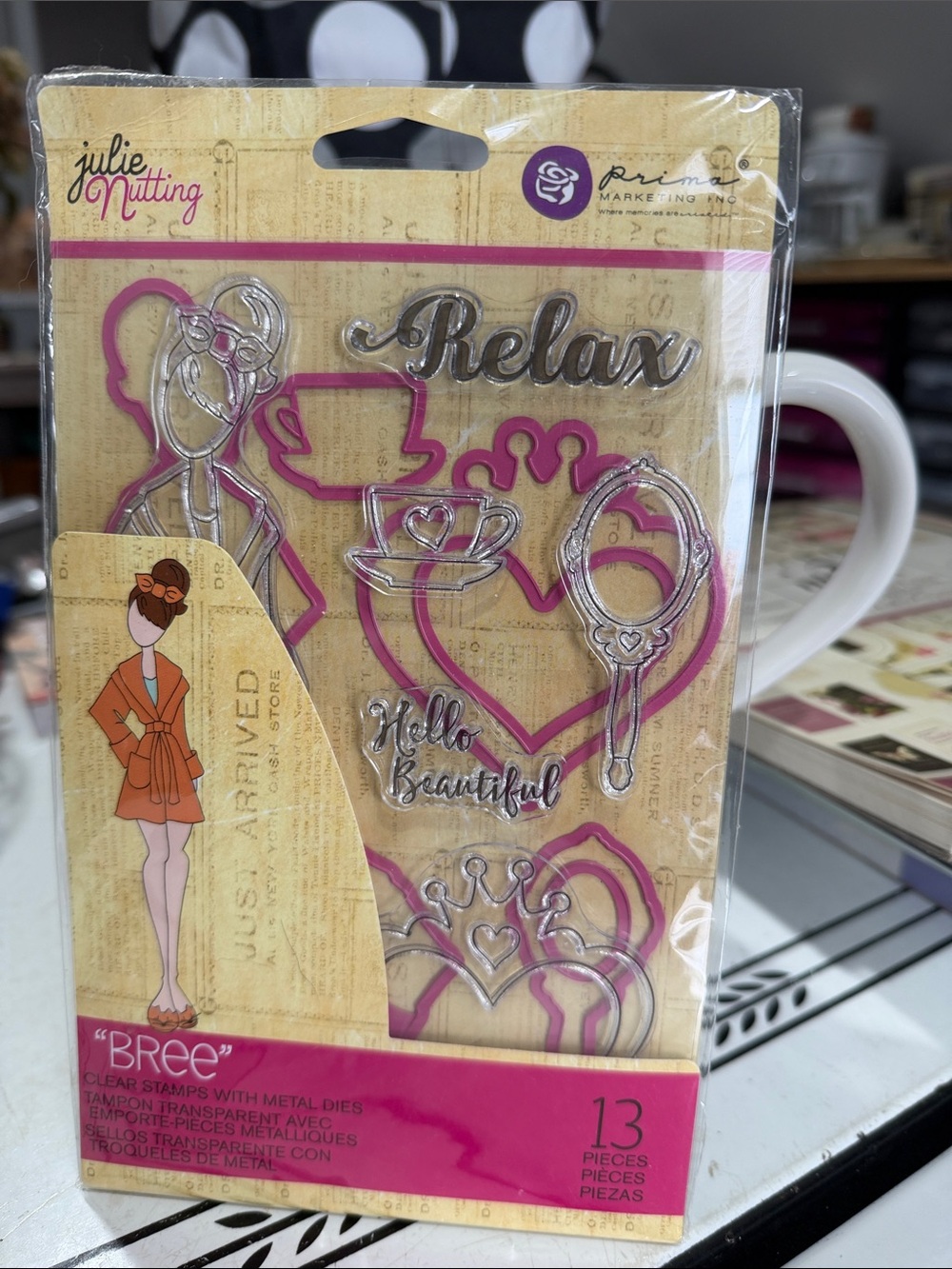 Julie Nutting ‘Bree' Clear Stamp & Die Set